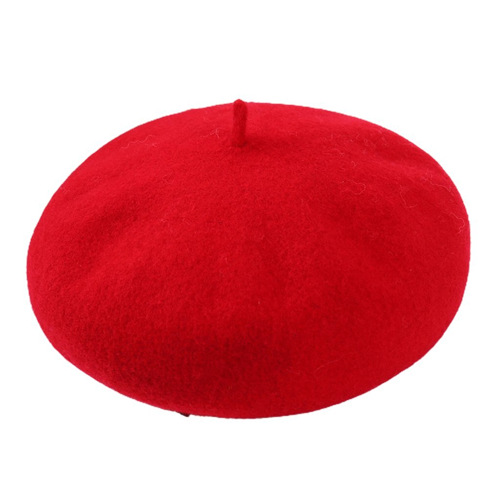 thumbnail image 2 of Handmade Wool Blend Lady Beret Cap, Painter Hat Lolita Style, Sweet Fruit Orange, Cute 2 of 2