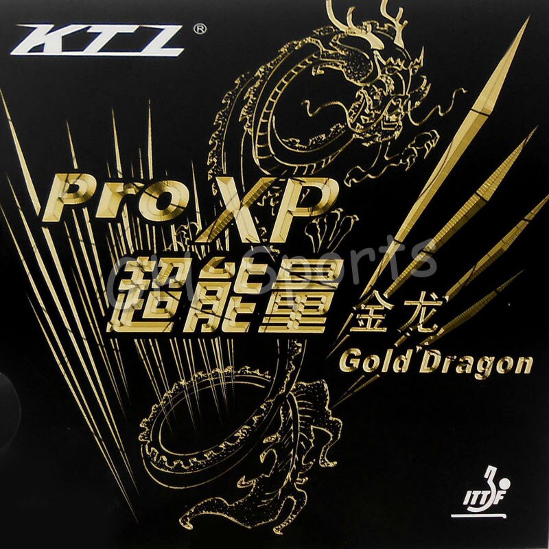 KTL Pro XP (Pro-XP) Oro Drago Pips-Nel Tennis Da Tavolo (PingPong) di gomma Con La Spugna