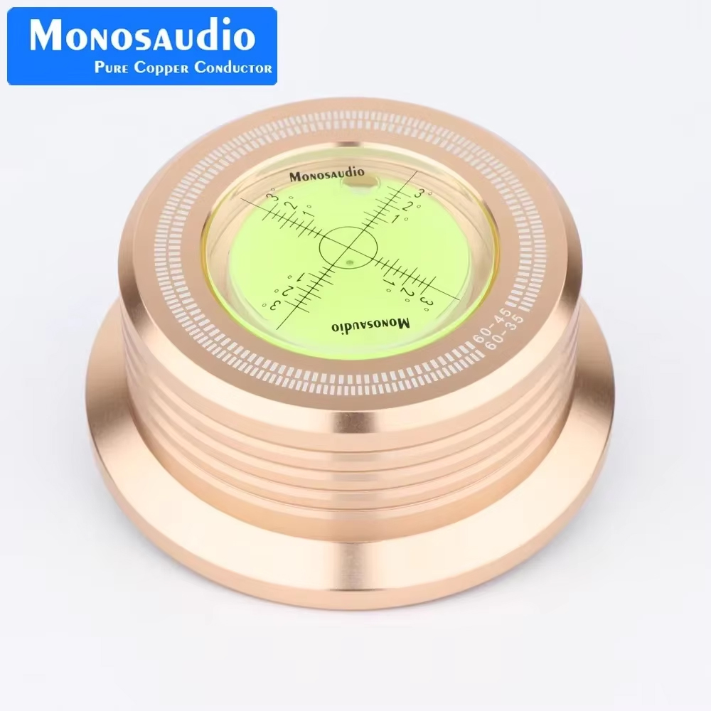 Monosaudio 50Hz/60hz LP Vinyl Record Disc Town Aluminum Alloy Stabilizer Measure Vibration Balanced For Turntable Phonograph: transparent