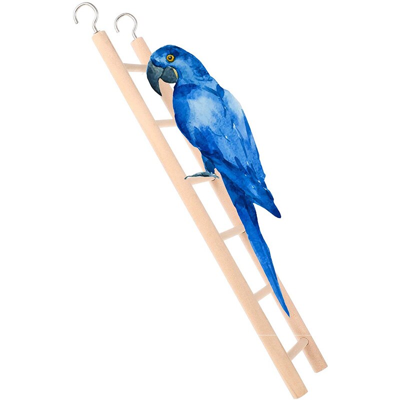 Papagei Holz Leiter Vogel Spielzeug Klettern Vogel Leitern Papagei Hamster Spielzeug Scratcher Handwerk Vogelkäfig Hängende Dekoration: 6 Treppe