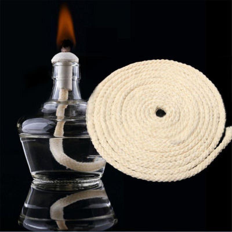2/3/4/5/6/8Mm Ronde Katoenen Lont Brander, voor Alcohol Lamp Torch Olie Wijn Fles Product-5m