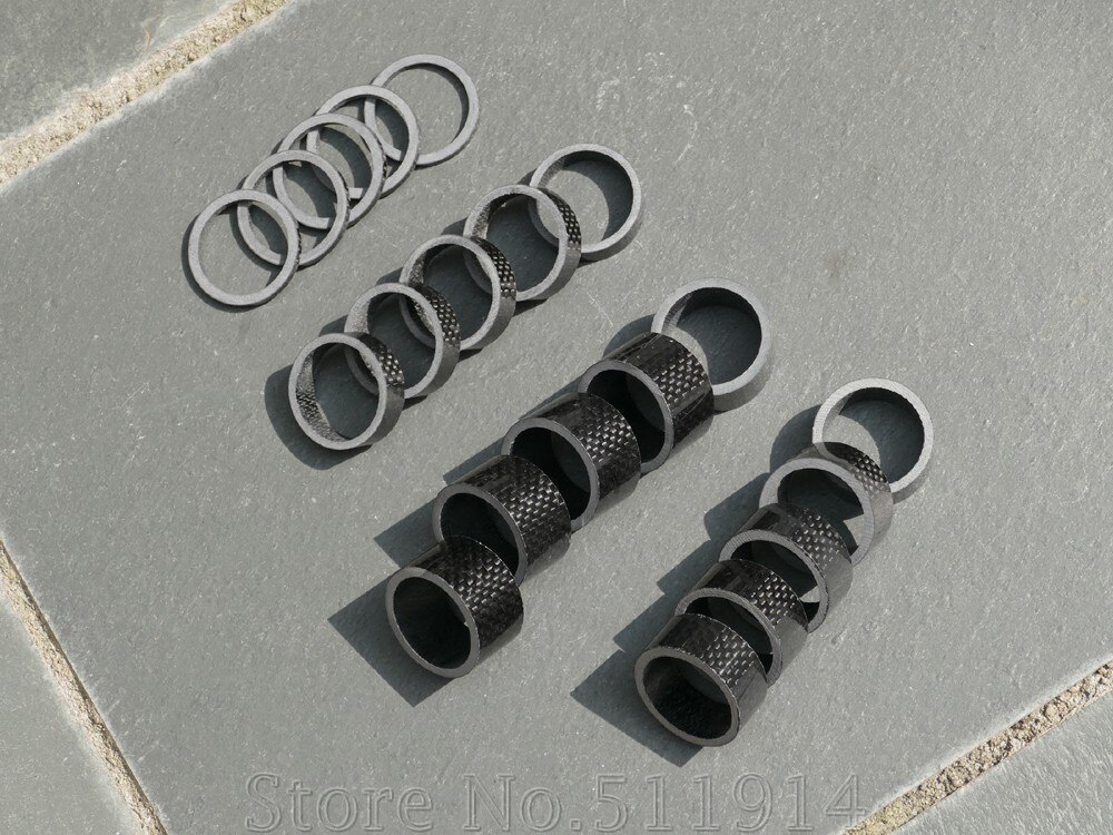 SB-1 Brand Full Carbon Headset Spacer Toray Carbon Hight : 3/5/10/15/20mm Dia. : 1 1/8" Including 5 Pcs