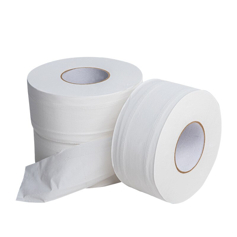 1 Roll Big Roll Toilet Paper 3-Layer Native Wood Soft Toilet Paper Pulp Home Rolling Paper Strong Water Absorption