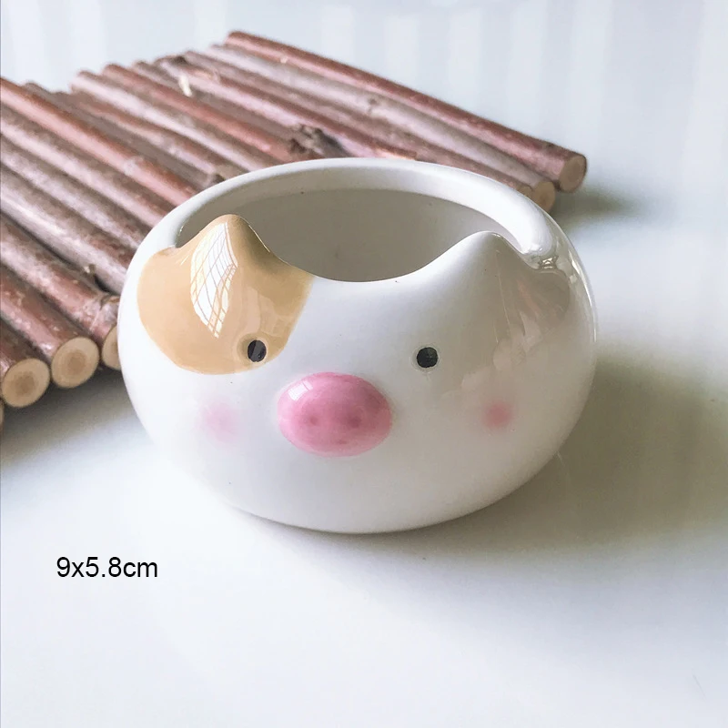 Bol d'alimentation en céramique pour Hamster, plat de nourriture pour petits animaux, bol d'alimentation pour Gerbil, Chinchilla, Rat, furet, hérisson: vert clair