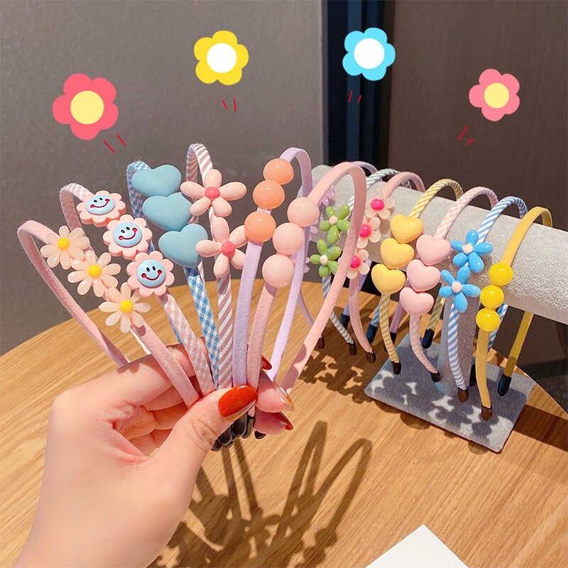 Cinta para el pelo de verano para niña, diadema a presión, diademas bonitas, accesorios para el cabello de dibujos animados, 2022