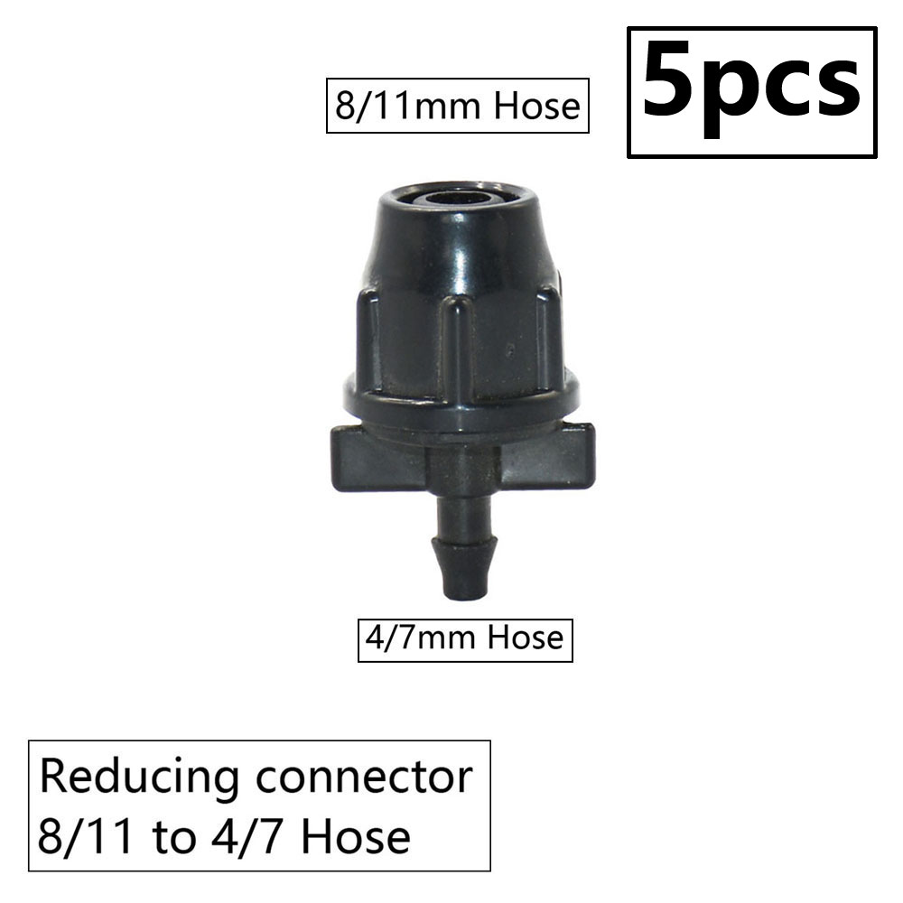3/8" Bewässerung Gartenschlauch Anschluss 8/11 4/7 3/5mm Schlauch Reduzierstück gemeinsam T-Stück Winkel Endstopfen Tropfbewässerungssystem passend zu: Lila