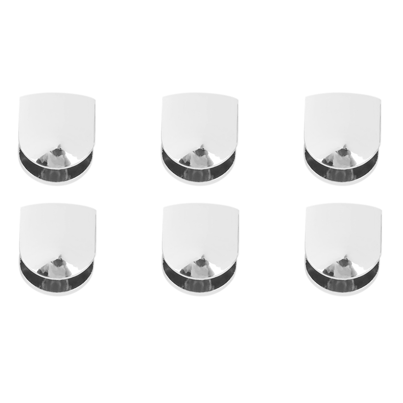 6 PCS Adjustable Glass Clamps 6 mm Glass Bracket Zinc Alloy Glass Shelves Holder Glass Clip for Bathroom Kitchen