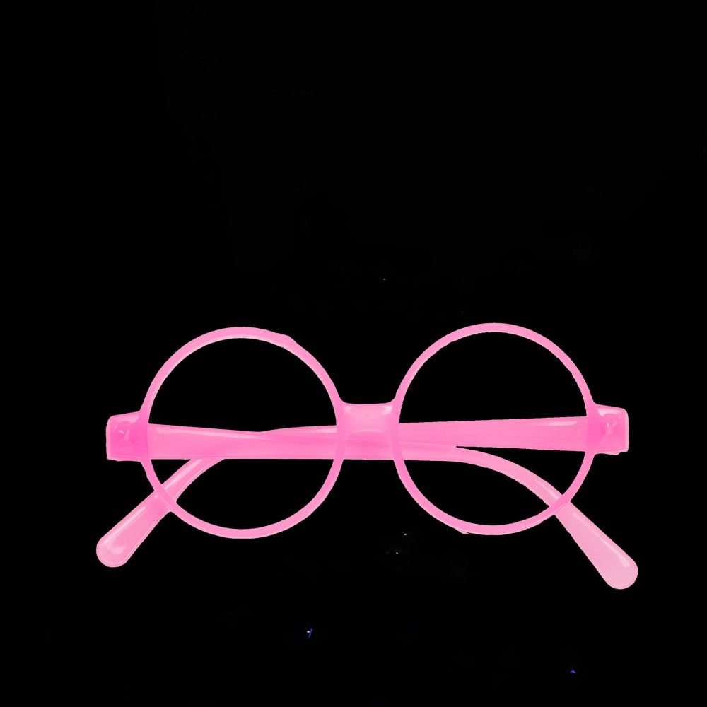 Świecące w ciemności okulary imprezowe, migoczące, świecące okulary, dekoracje na Halloween, okulary fluorescencyjne.: Niebieski