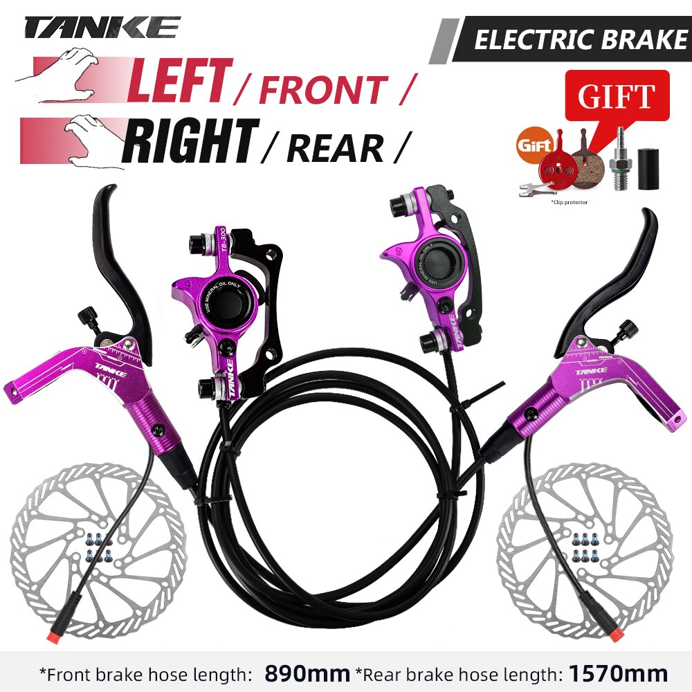 TANKE – jeu de freins à disque hydrauliques pour vélo et trottinette électrique, en alliage d&#39;aluminium, 160mm