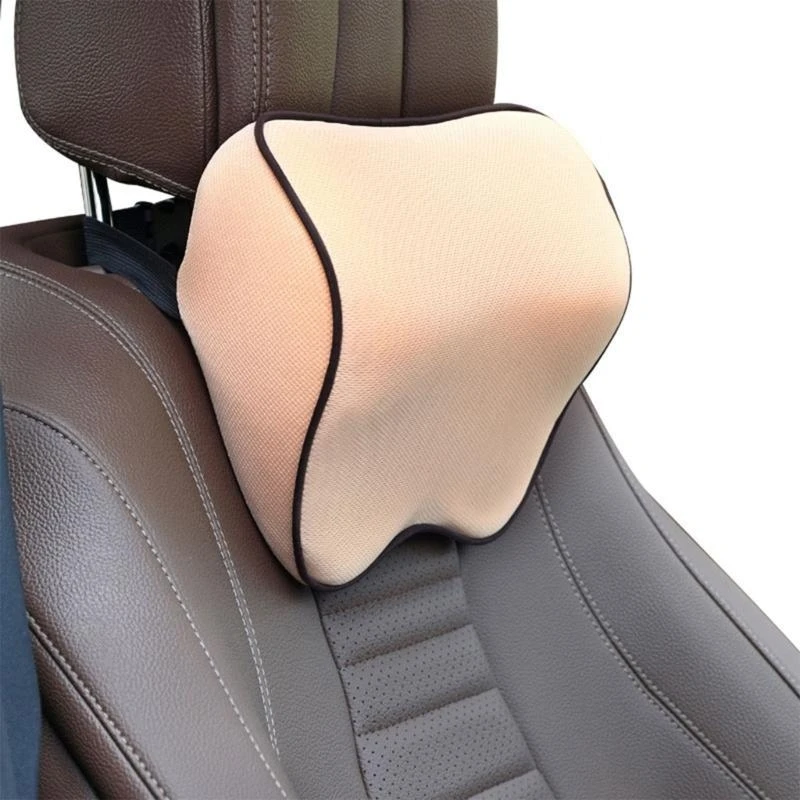 Memory Foam Car Neck Pillow Comfortable Breathable Headrest for Commuters Removable Cover for Travel Office Use