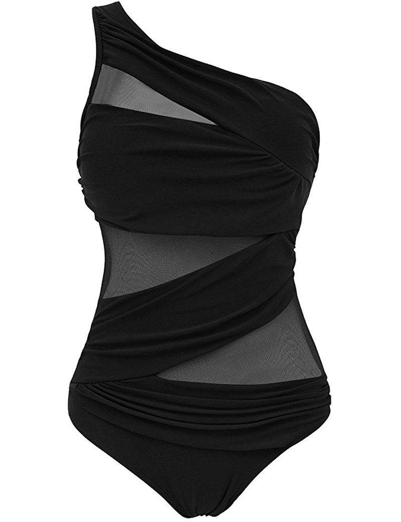 ITFABS Women One Piece Swimsuit Push Up Padded Bandage Swimwear Plus Size 4XL Monokini Female Bathing Suit Summer Beachwear