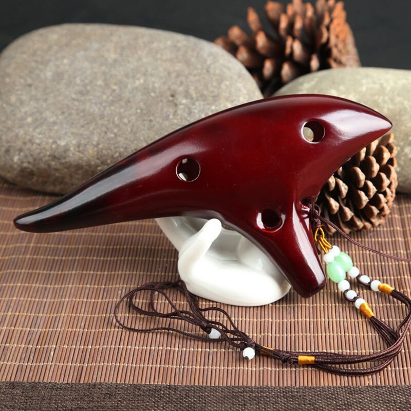 12 Holes Smoked Ocarina Submarine Style Musical Instrument Music Lover Beginner Instrument LMH66