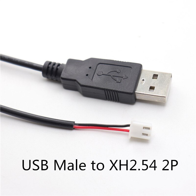 0.3m 5V USB Power Supply Cable To XH2.54 PH2.0 Dupont 2P 4P Charger Charging Cord Extension Connector DIY: Gold