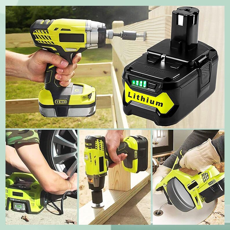 18V 28000mah lithium ion rechargeable battery is suitable for Ryobi one + cordless power tool bpl1820 P105 p103 rb18l50 rb18l40