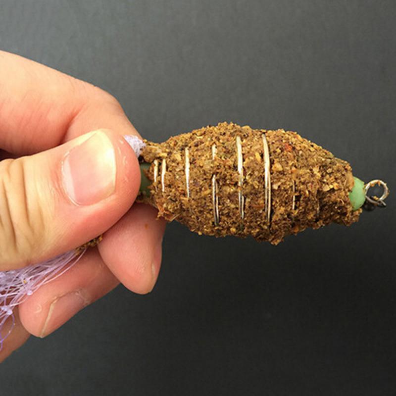 1pc Sticky Fishing Net Wire Method Carp Fishing Feeder Spring Lead Sinker Throwing Net Fishhooks Fish Net Fishing Accessories