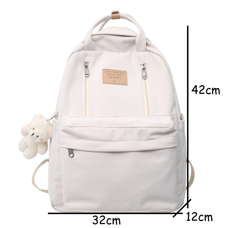 Mochila impermeable con muchos bolsillos para mujer, bolso de hombro escolar de para chicas adolescentes