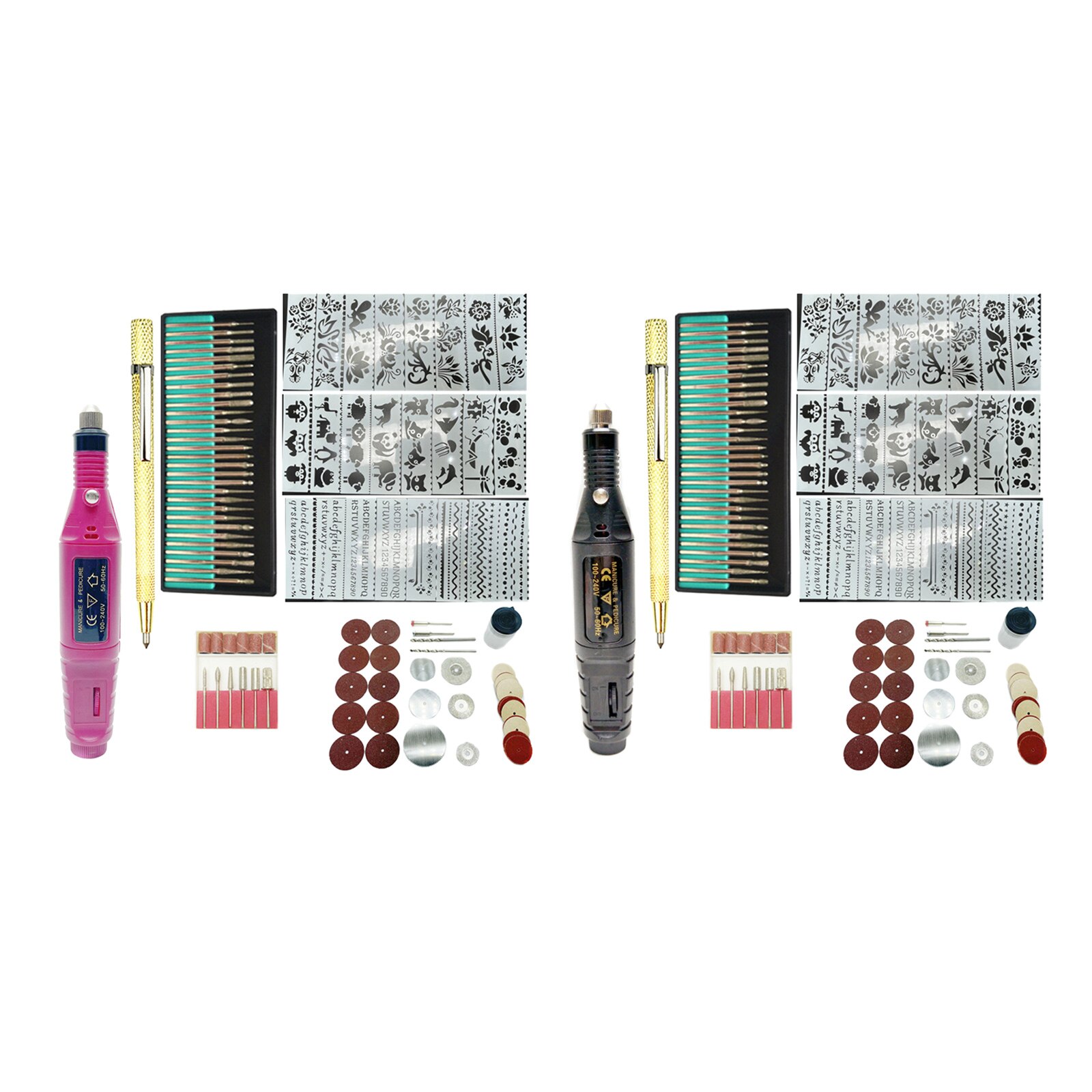 108x Engraving Tools Electric Wired Micro Engraver Carving Etching Pen Stone Glass Wood Mini Engraver Glass Ceramic Palstic DIY