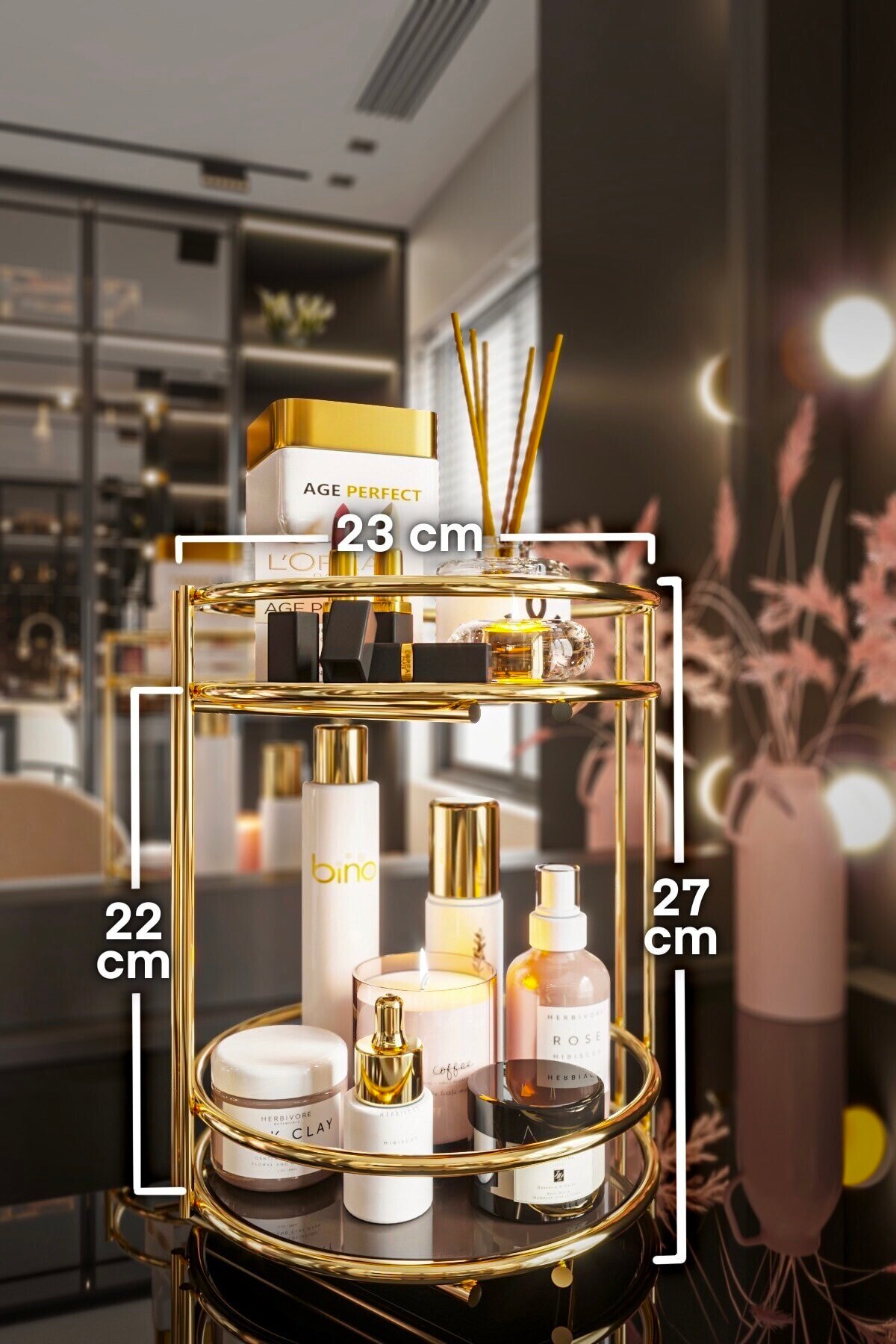 Arad – Quadratischer Organizer Aus Acryl Für Kosmetik, Wattestäbchen & Schmuck – Klar, Stabil, Stylisch
