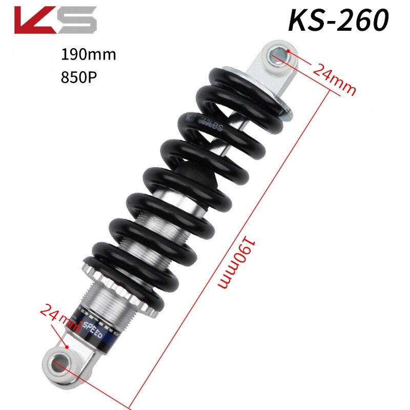 120-190mm KS amortisseur VTT pliant vélo Scooter électrique ressort amortisseur amortisseurs arrière
