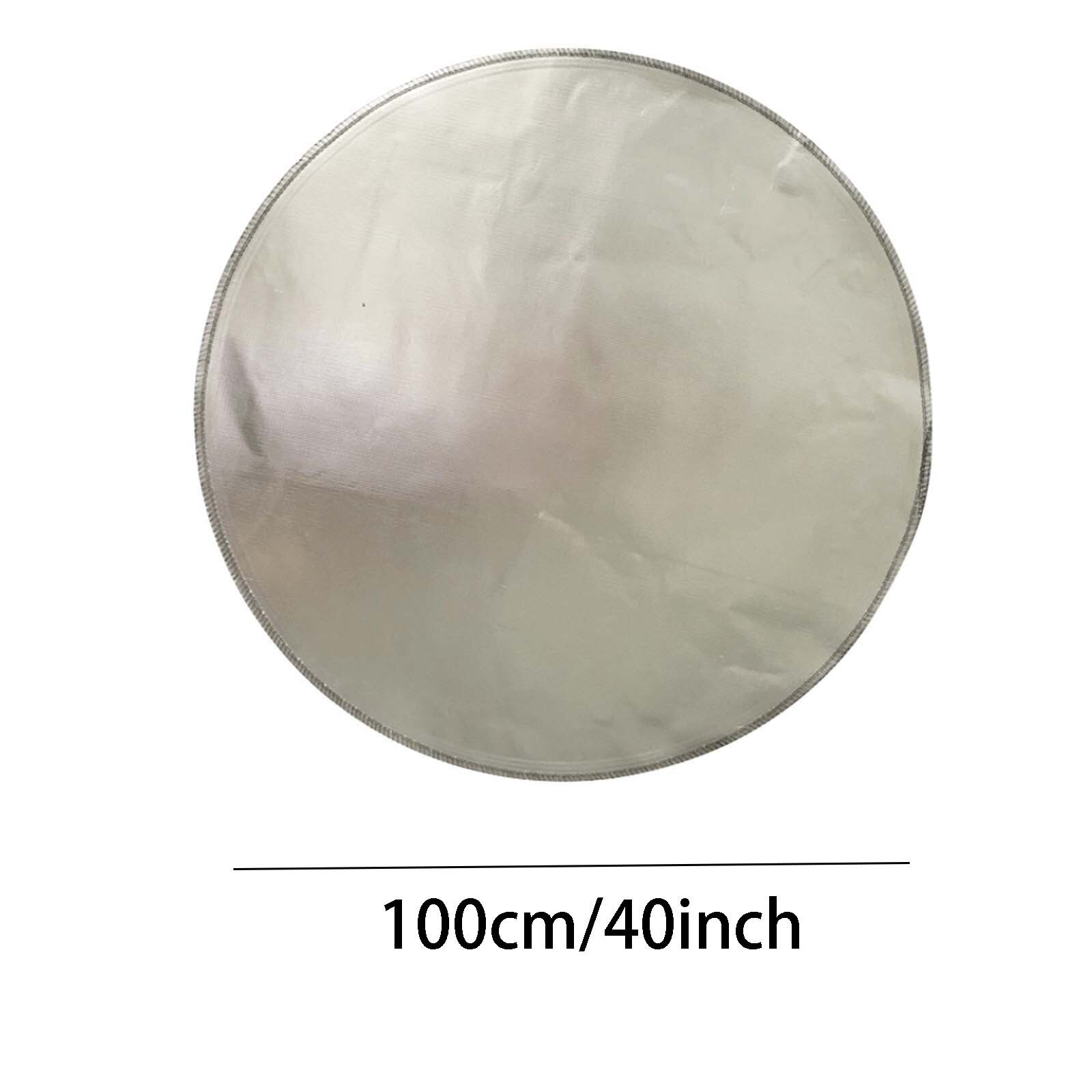 40 Barbecue Stove Fireproof Mat Round Under Grill Mat Barbecue Mat Prevents High Temperature Damage To The Floor Lawn: 40 inch