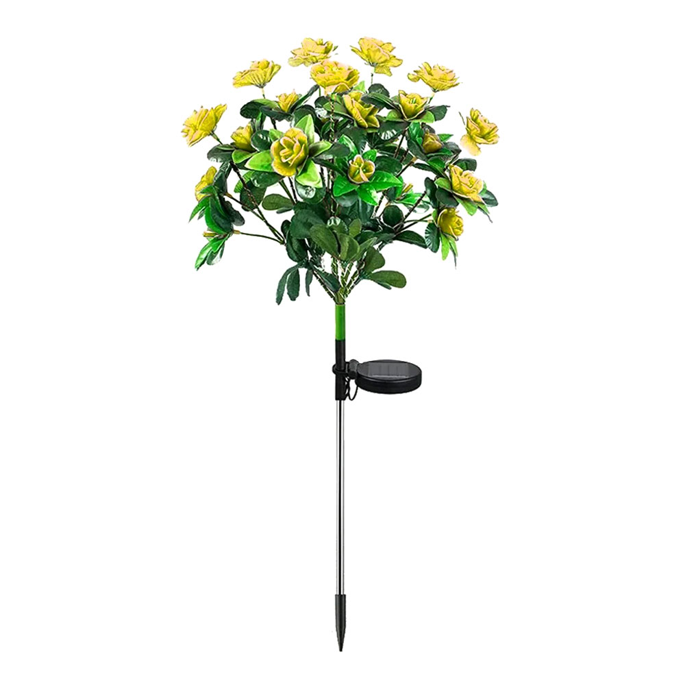 LED Solar Azalea Flower Light Outdoor Waterproof Landscape Light Garden Decorative Lamp Yard Lawn Pathway Light Patio Decor: Blue