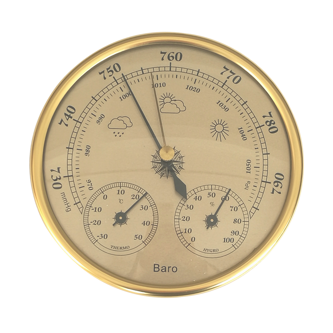 Thermometer Hygrometer Barometers 3 In 1 Wandmontage Hoge Nauwkeurigheid Manometer Air Weerstation Opknoping Instrument