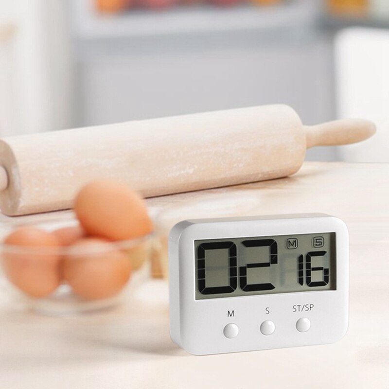 Kookwekker, Digitale Kookwekker Magnetische Countdown Stopwatch Timer Met Luid Alarm, Big Digit, Back Stand, opknoping Gat Voor