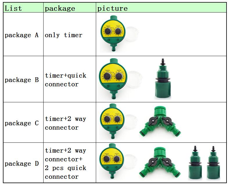 1x utomatic Electronic garden Water Timer Irrigation Controller Electric auto Timer tap adapter plant flower Watering System