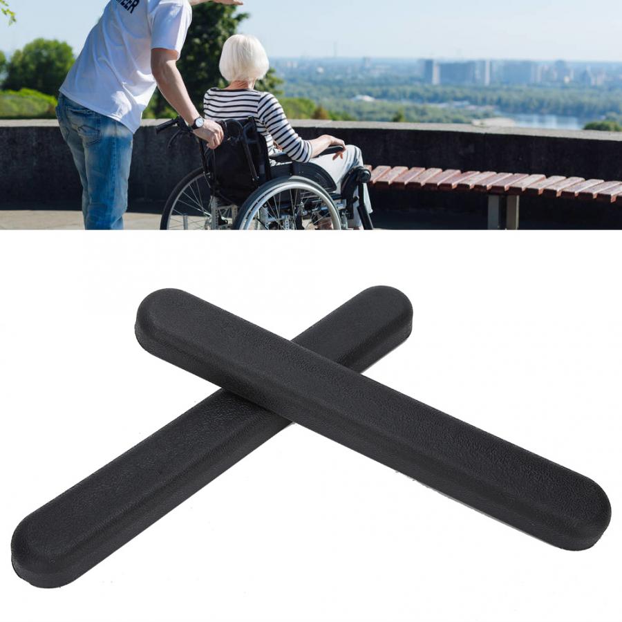 Kunststoff Rad Stuhl Rollstuhl Gepolsterte Armlehne Universal- Arm Pads Ersatz Zubehör mit Schraube Rollstuhl Versorgung Gesundheit Pflege