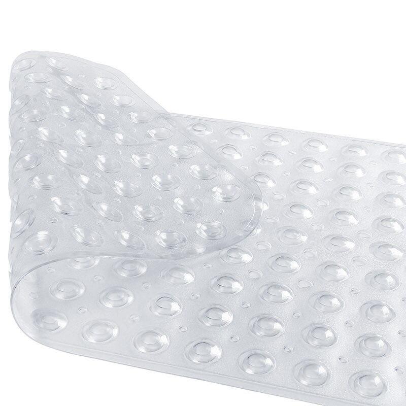 Non Slip PVC Sucker Badkamer Producten Badmat Badkamer Tapijt Veiligheid Douche Bad Met Zuignappen Transparant: Clear