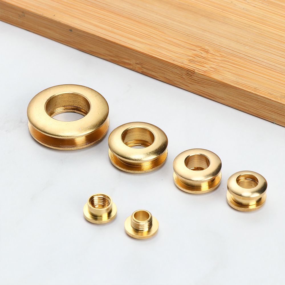 2Pcs Solid Brass Screw Back Eyelets With Washer Grommets Leather Craft Accessory for Bag Garment Shoe Clothes Jeans DIY Decor