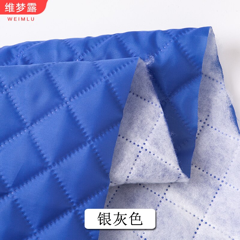 Voering Stof Gewatteerde Verdikte Katoen Wollen Jas Kleding Jas Brokaat Voor Naaien Herfst En Winter Diy Zwart Wit Polyester: sapphire