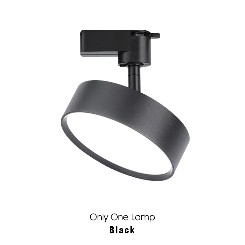 Faretti portato su Binario - 7W-18W - Moderno - Regolabile 360° - Bianco/Nero