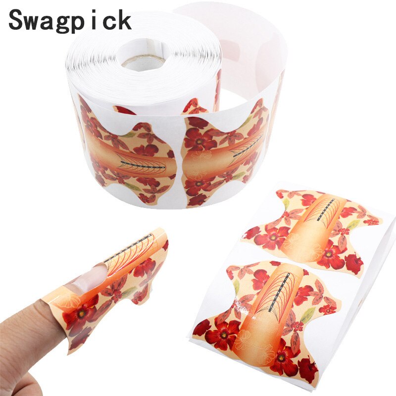 Swagpick 100 pièces U carré pointu forme de fin adhésif forme d'ongle pour acrylique UV Gel pointe d'ongle Extension d'ongle Art outil Pro: 7