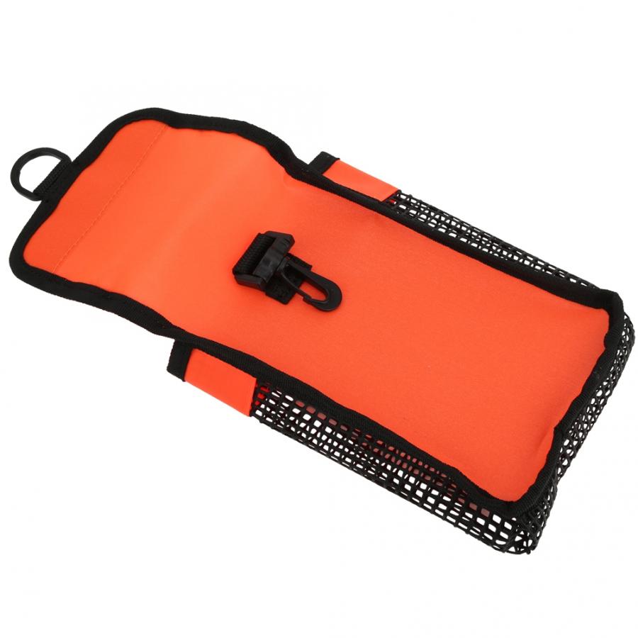 Scuba Diving Gear Bag Lightweight Diving Mesh Bag Underwater Snorkeling Safety Marker Buoy Storage Carrying Case with buckle