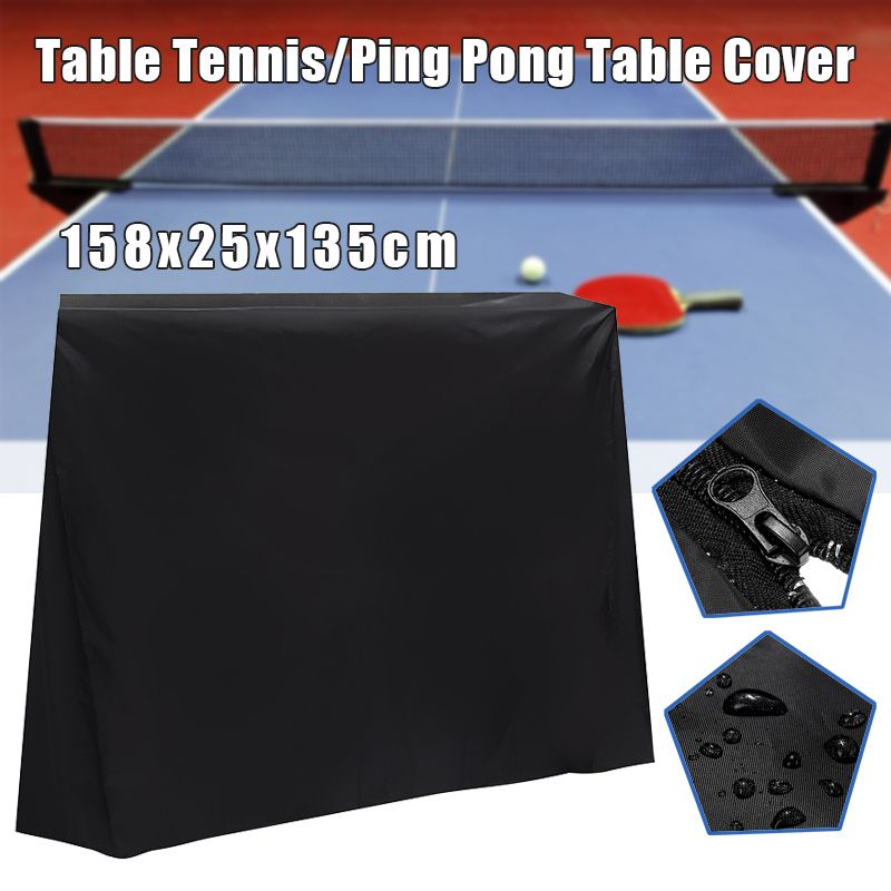 Zwart Full Size Waterdichte Tafeltennis Ping Pong Grandado