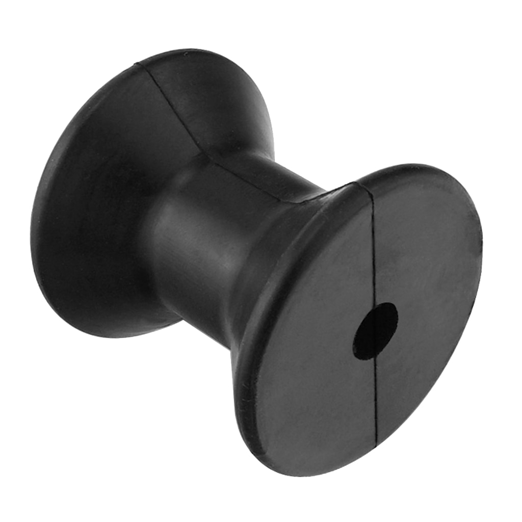 Boat Bow Roller 3-Inch Rubber Bow Stop Roller Marine Boat Yachts Trailer Bow Roller Marine Spool Roller Boat Yacht Accessories