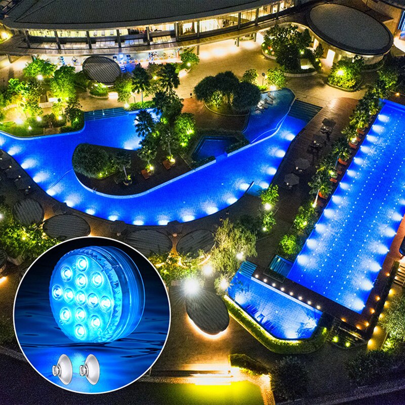 Submersible LED Bulb Underwater Light Fountain Swimming Pool Lamp Remote Control LB88