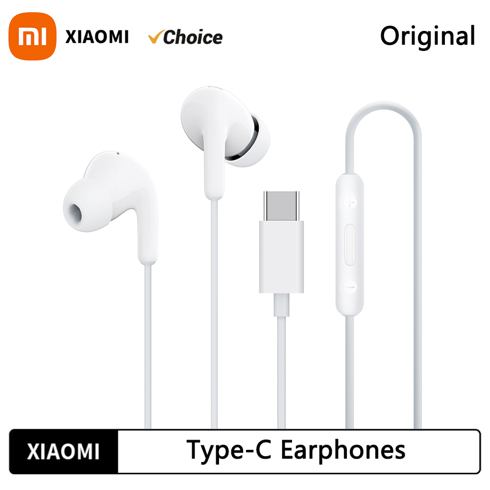 2025 nuevos auriculares originales Xiaomi tipo C Mi 14 13 12 auriculares intrauditivos Redmi Note 10 9 tipo C auriculares con cable accesorios para teléfono