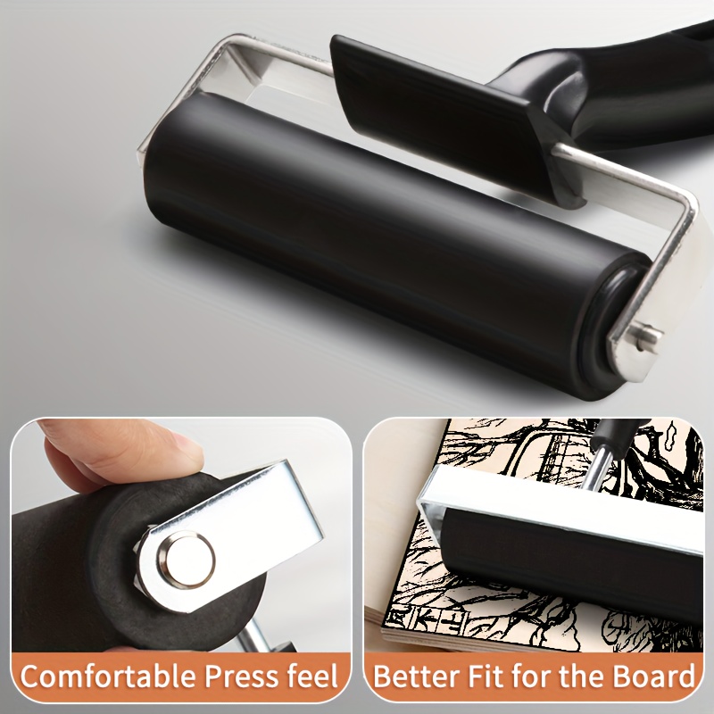 1 st 2.2 "/ 3.9"/ 5.9 "/7.6" Rubber Brayer Roller voor Printmaking, lijmen, Graveren, Wallpapers, Afdrukken Inkt Blokken, Ambachtelijke Stempelen