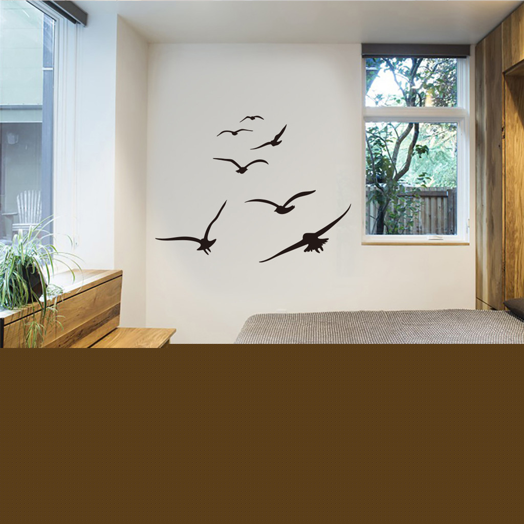 Mobiele Creatieve Vliegende Vogel Muur Aangebracht Met Decoratieve Muur Raamdecoratie Diy Glas Raamstickers Voor Thuis