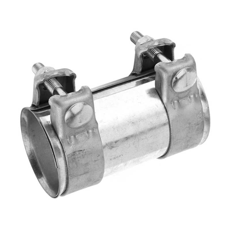 exhaust manifold stainless pipe 2.5in Exhaust Pipe Coupling Connector Double Clamp Tube Joiner Universal Accessory for Car