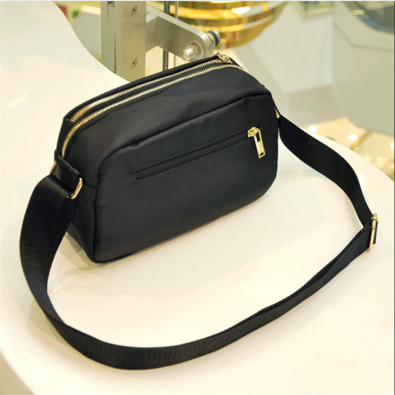 bolso de nylon para mujer, bolso Oxford impermeable, paquete con ranura para un hombro, bolso de ocio