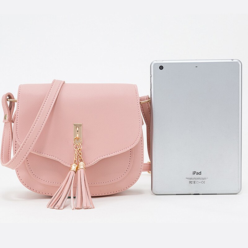 Mini saco crossbody para as mulheres borla designer moda bolsas de couro do plutônio saco mensageiro senhoras aleta quadrado telefone ombro pacote