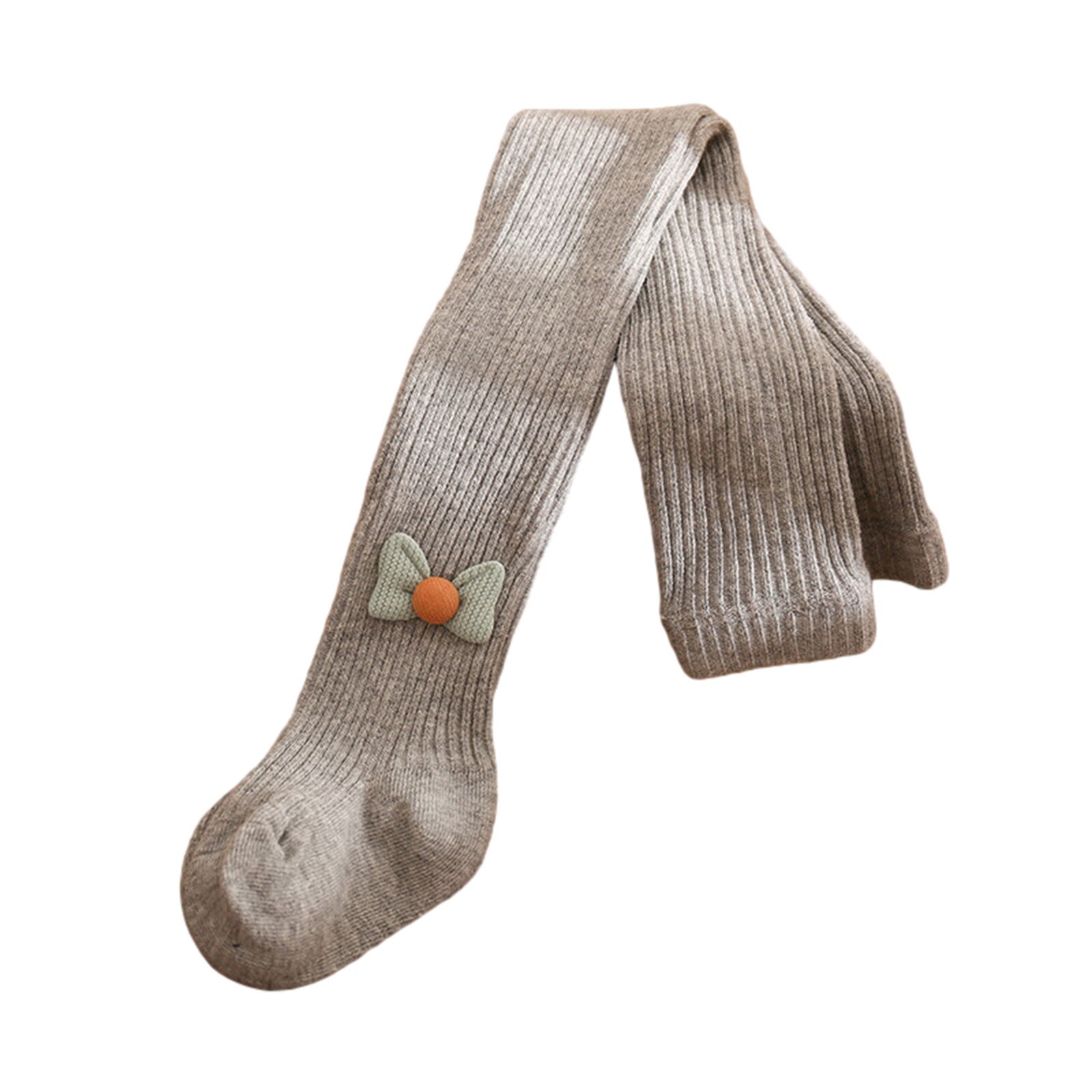 6-24M Kinder Frühling Herbst Winter Bowknot Strumpfhosen Einfache Baumwolle Baby Mädchen Strumpfhosen Kinder Infant Gestrickte Collant Strumpfhosen: GRAY / 6-12 M