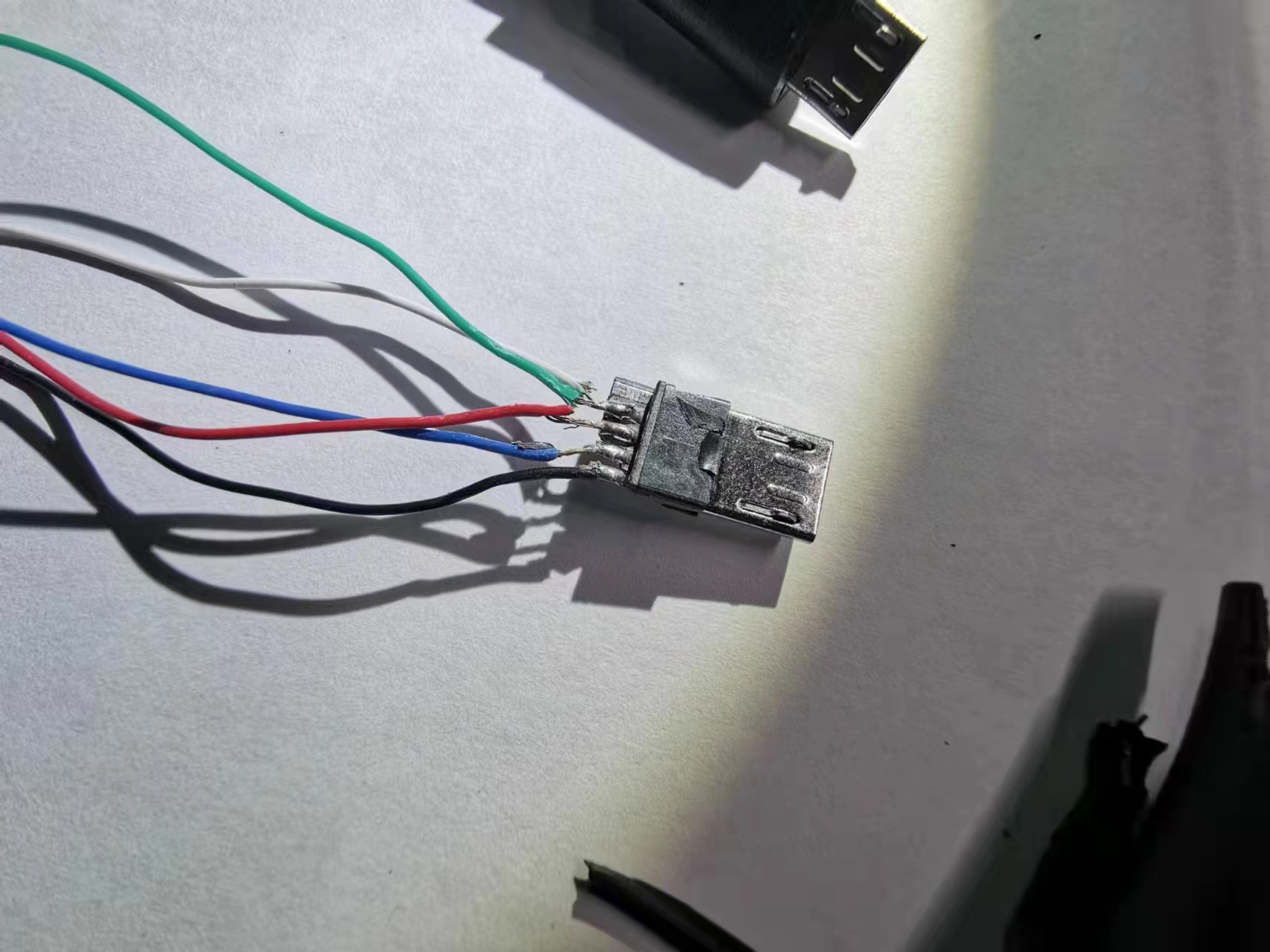 mikro USB robić 3.5mm Jacek słuchawki kabel robić słuchawek gniazdo adaptera 3.5mm kabel audio czarny 10cm HY1318