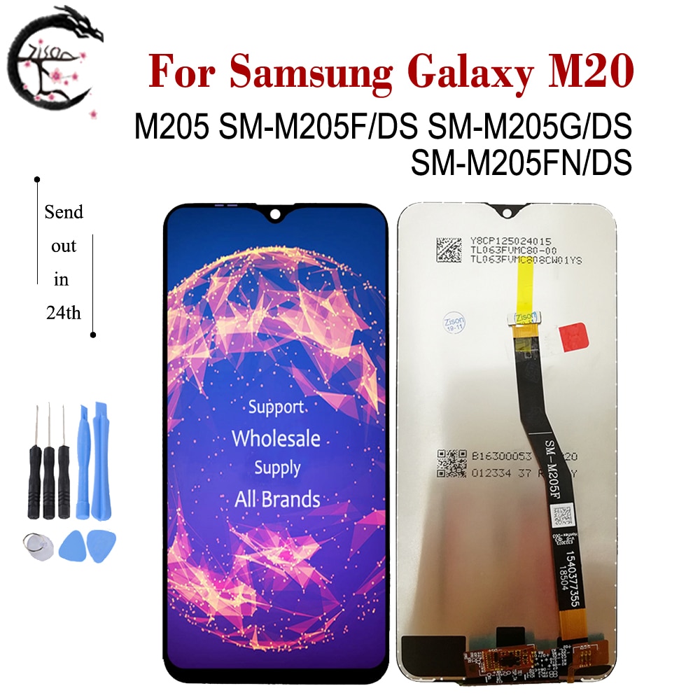 LCD + Telaio Per Il SAMSUNG Galaxy M40 M30 M30s M20 M10 2019 Display M405 M305 M307 M205 M105 Schermo LCD touch Digitizer Assembly