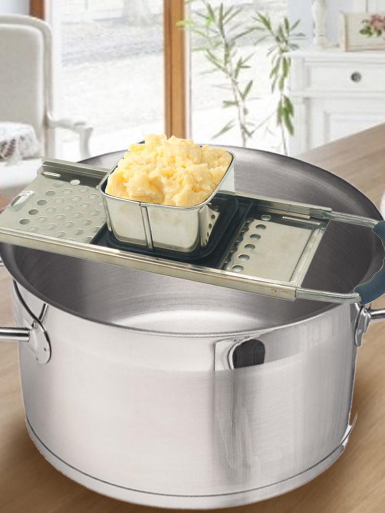 Stainless steel dough pusher dumpling machine hand push potato slicer labor-saving cut into uniform cucumber slicer