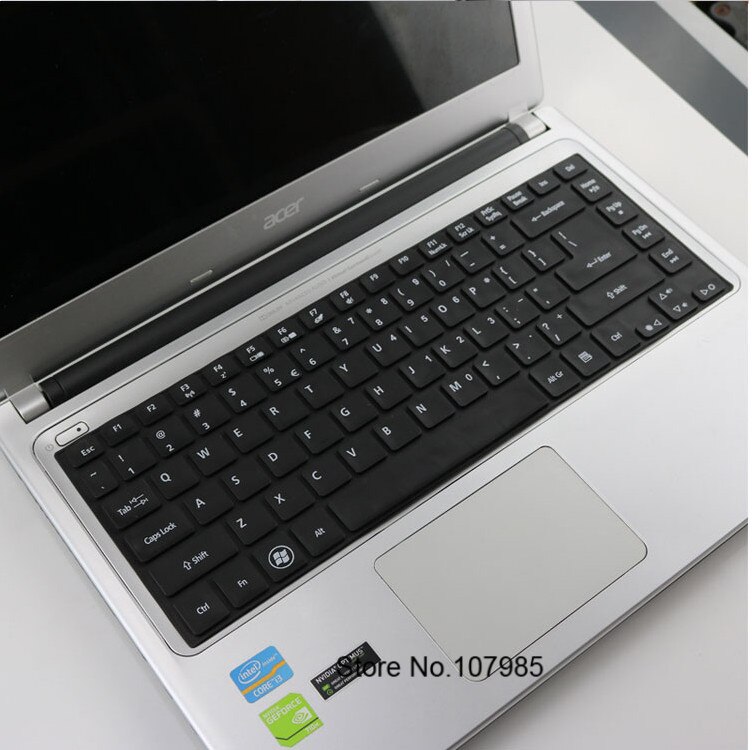 14 cal klawiatura pokrywa Protector dla Acer Aspire ES1-411 ES1-431 TMP245 E5-472G 4755G E5-471 421 E1-472 ES1 411 V5-471: Allblack