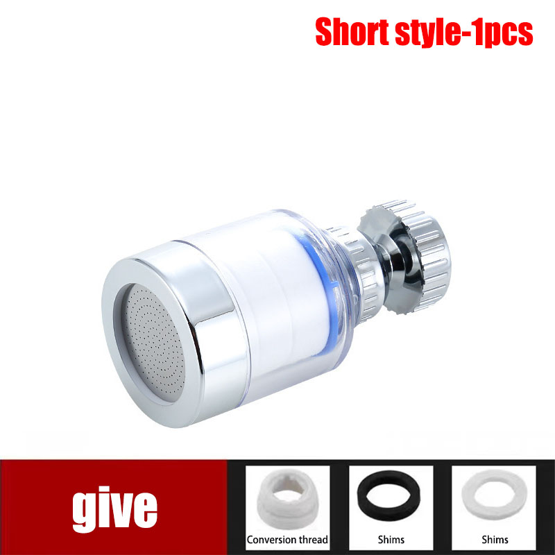 Kraan Douchekop Waterzuiveraar Meerdere Filter Nozzle Keuken Universeel Kraanwater Filter Splash Proof Head Verlenging Apparaat: WHITE